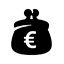 Icoon beurs met euroteken