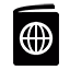 Icoon van een paspoort